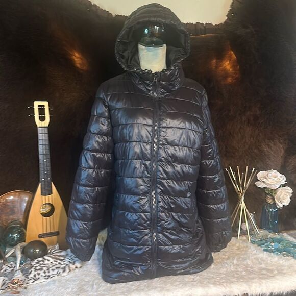 Swiss Texh long puffer coat M (5485) - Picture 1 of 7